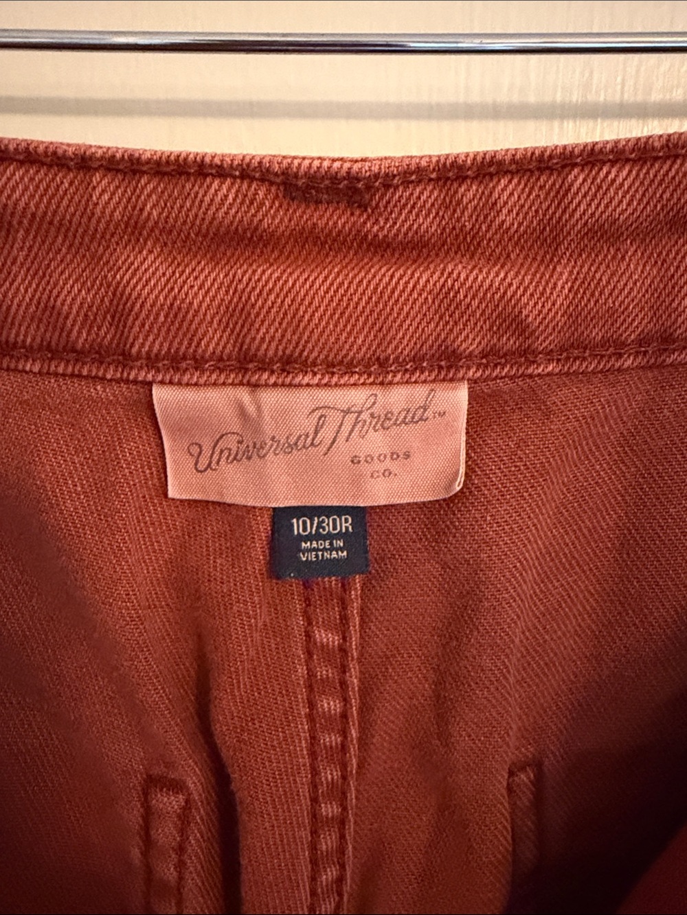 Women’s Rust Cropped Wide Leg Chino Pants - Picture 3 of 5